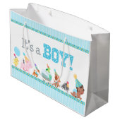 男の赤ちゃん ラージペーパーバッグ (裏面アングル)