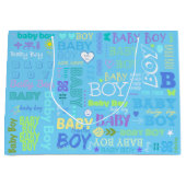 男の赤ちゃん ラージペーパーバッグ (正面)