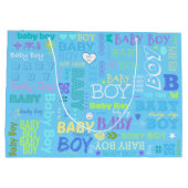 男の赤ちゃん ラージペーパーバッグ (裏面)