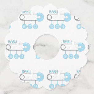 男の赤ちゃん ワイングラスタグ
