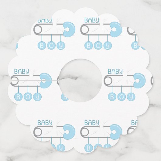男の赤ちゃん ワイングラスタグ (正面)