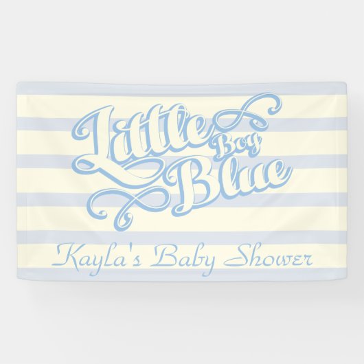 男の赤ちゃん、小さい男の子の青、ベビーシャワーの旗 横断幕 (横)