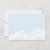 男の赤ちゃん「特別配達」コウノトリ赤ちゃんシャワー サンキューカード (裏面)