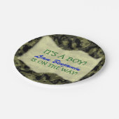 男の赤ちゃん-迷彩柄をテーマにしたベビーシャワー ペーパープレート (アングル)