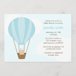 男の赤ちゃん（青いバルーン） 招待状