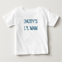 男の赤ちゃん「DADDY'S L'IL MAN」コットンボディスーツ