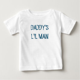 男の赤ちゃん「DADDY'S L'IL MAN」コットンボディスーツ ベビーTシャツ