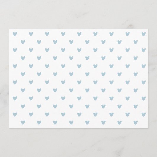 男の赤ちゃんhello overlayフォト&誕生統計アイコン 案内状 (裏面)