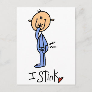 男の赤ちゃんI Stink Tシャツとギフト ポストカード