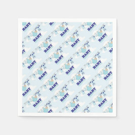 男の赤ちゃんSHOWER/PARTYの物 スタンダードカクテルナプキン