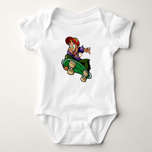 男の赤ちゃんtシャルト ベビーボディスーツ (正面)