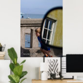 男の走子が橋に ポスター (ホームオフィス)