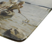 男の遊子は海岸にいる（アルバート・エーデルフェルト） カッティングボード (角)