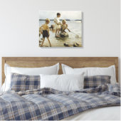 男の遊子は海岸にいる(アルバート・エーデルフェルト) キャンバスプリント (インサイチュ (寝室))