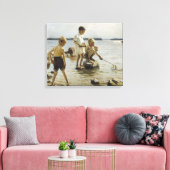 男の遊子は海岸にいる(アルバート・エーデルフェルト) キャンバスプリント (インサイチュ (リビング))