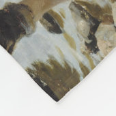 男の遊子は海岸にいる（アルバート・エーデルフェルト） フリースブランケット (角)