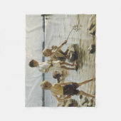 男の遊子は海岸にいる（アルバート・エーデルフェルト） フリースブランケット (正面)