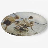 男の遊子は海岸にいる（アルバート・エーデルフェルト） ペーパープレート (アングル)