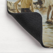 男の遊子は海岸にいる（アルバート・エーデルフェルト） マウスパッド (コーナー)