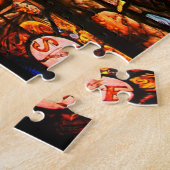 男の釣り人クリスチャン芸術 ジグソーパズル (側面)