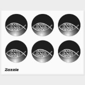 男の釣り人 ラウンドシール (シート)