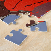 男の鏡は青いタオルで ジグソーパズル (側面)