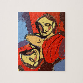 男の鏡は青いタオルで ジグソーパズル