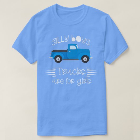男の間抜け子トラックは女の子1用 Tシャツ (デザイン正面)
