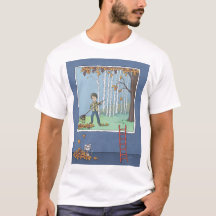 男の離れ子のTシャツ