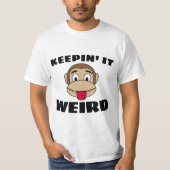 男の風変わりTシャツをおもしろい着て Tシャツ (正面)