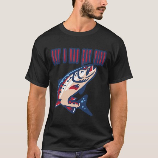 男の食べ魚102 Tシャツ (正面)