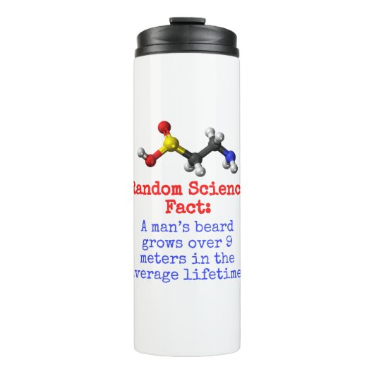 男の髭は9メートル以上に成長 – 科学の事実 タンブラー (正面)