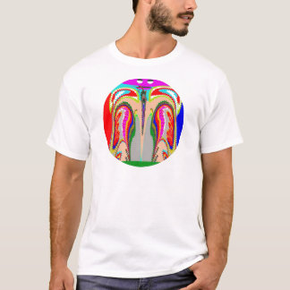 男の魂を見せるチューリップ Tシャツ