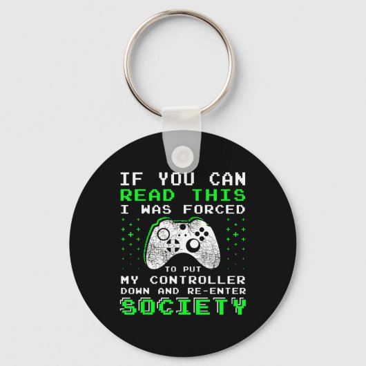 男の10代の子のためのギフトもし – こ読のビデオG キーホルダー (正面)