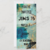 男の10代の子写真招待状 招待状 (裏面)