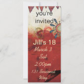 男の10代の子写真招待状 招待状 (裏面)