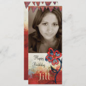 男の10代の子写真招待状 招待状 (正面/裏面)