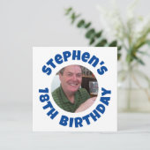 男の18歳の誕生日の写真 シーズンカード (スタンド正面)