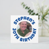 男の30歳の誕生日の写真 シーズンカード (スタンド正面)