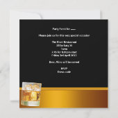 男の30歳の誕生日パーティー 飲み会 ビール 男子会 招待状 (裏面)