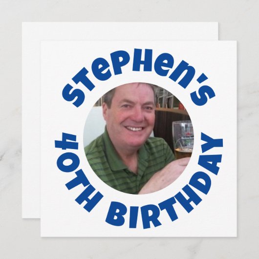 男の40歳の誕生日の写真 シーズンカード