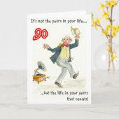 男の90誕生日カード カード (黄色い花)