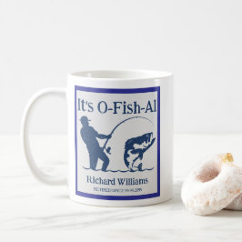 男のIt's Ofishal漁師の退職パーティーギフト コーヒーマグカップ