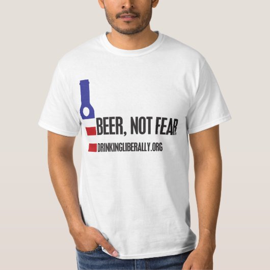 男のTシャツが怖くないビール Tシャツ (正面)