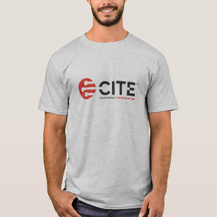『男のTシャツの灰色』を引用する Tシャツ