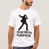 男はっきりした打ポーズ Tシャツ (正面)