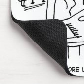 男はバーメイドをなでようとする マウスパッド (コーナー)