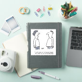 男はパブ来ガーに行けない。おもしろい シール (iPadカバー)