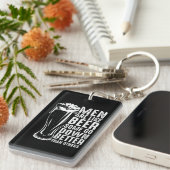 男はビールのようおもしろい キーホルダー (正面右)