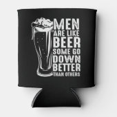 男はビールのようおもしろい 缶クーラー (正面)